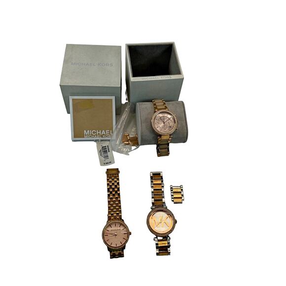 Michael Kors MK5896 MK5896 MK6314 Watch Lot of (3) WORKING New Batteries! - Picture 1 of 4